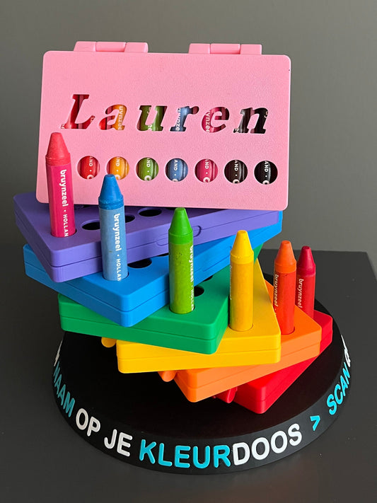 Kleurdoos met eigen naam